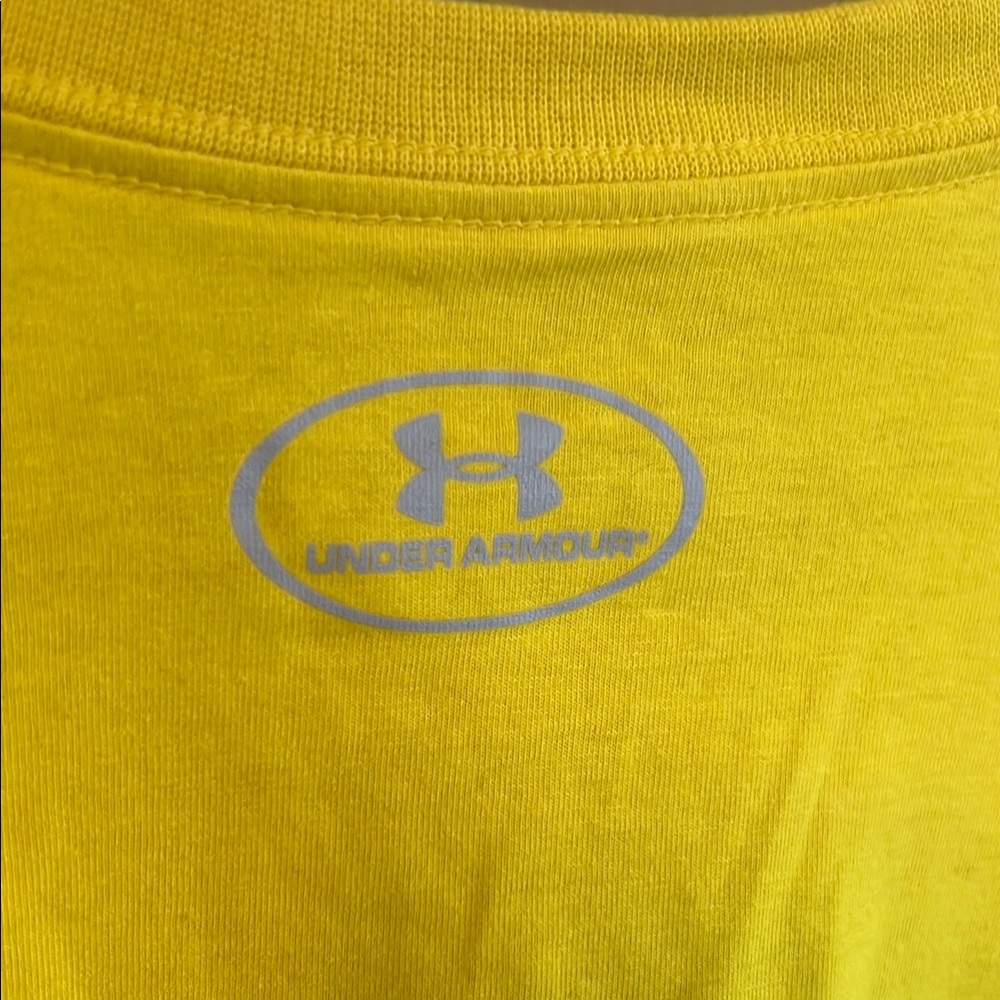 NWT Under Armour Yellow Short Sleeve Graphic Tee - Picture 6 of 7